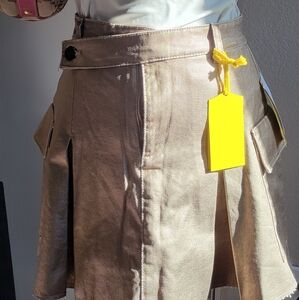 Sam Edelman Circus NY mid rise Cargo Pocket pleated mini skirt